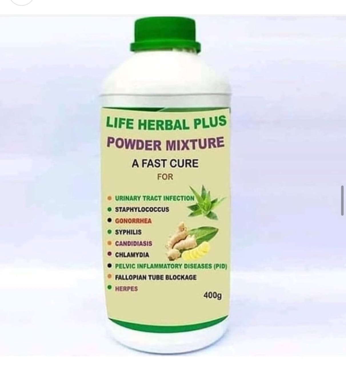 Life Herbal Plus by Steven - 400g Powder Mixture sealed bottle